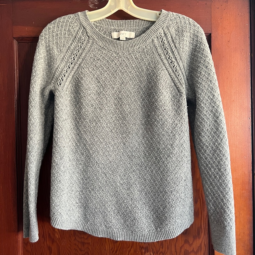Grey knit sweater